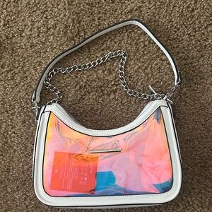 Aldo Iridescent Shoulder Bag with Chain Strap